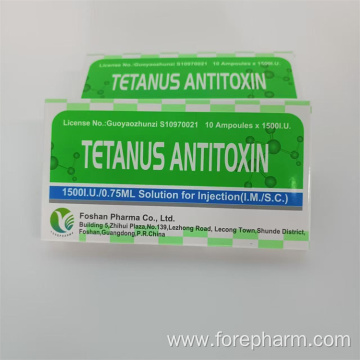 Tetanus Antitoxin Injection for human